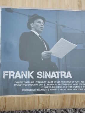 Frank Sinatra Vintage Style Album Cover - Blue